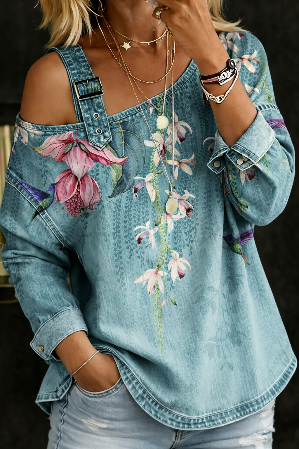 Danielle | Off Shoulder Denim Top